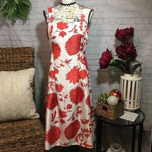 Jessica Howard bright elegant poly satin floral dress